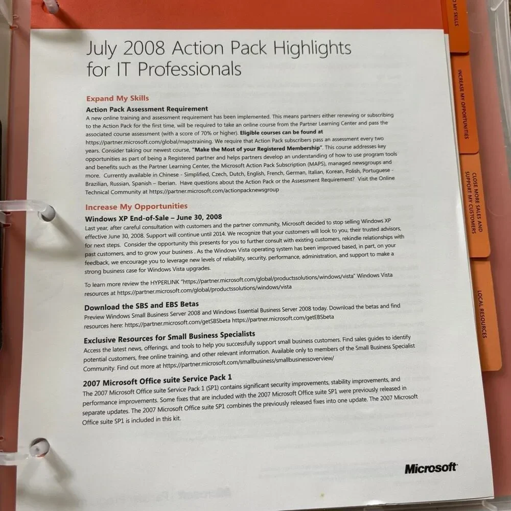 Microsoft Action Pack Subscription Toolkit October 2008 With Product Keys